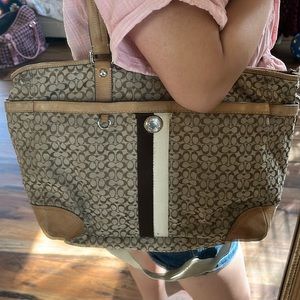 Vintage Coach tote bag